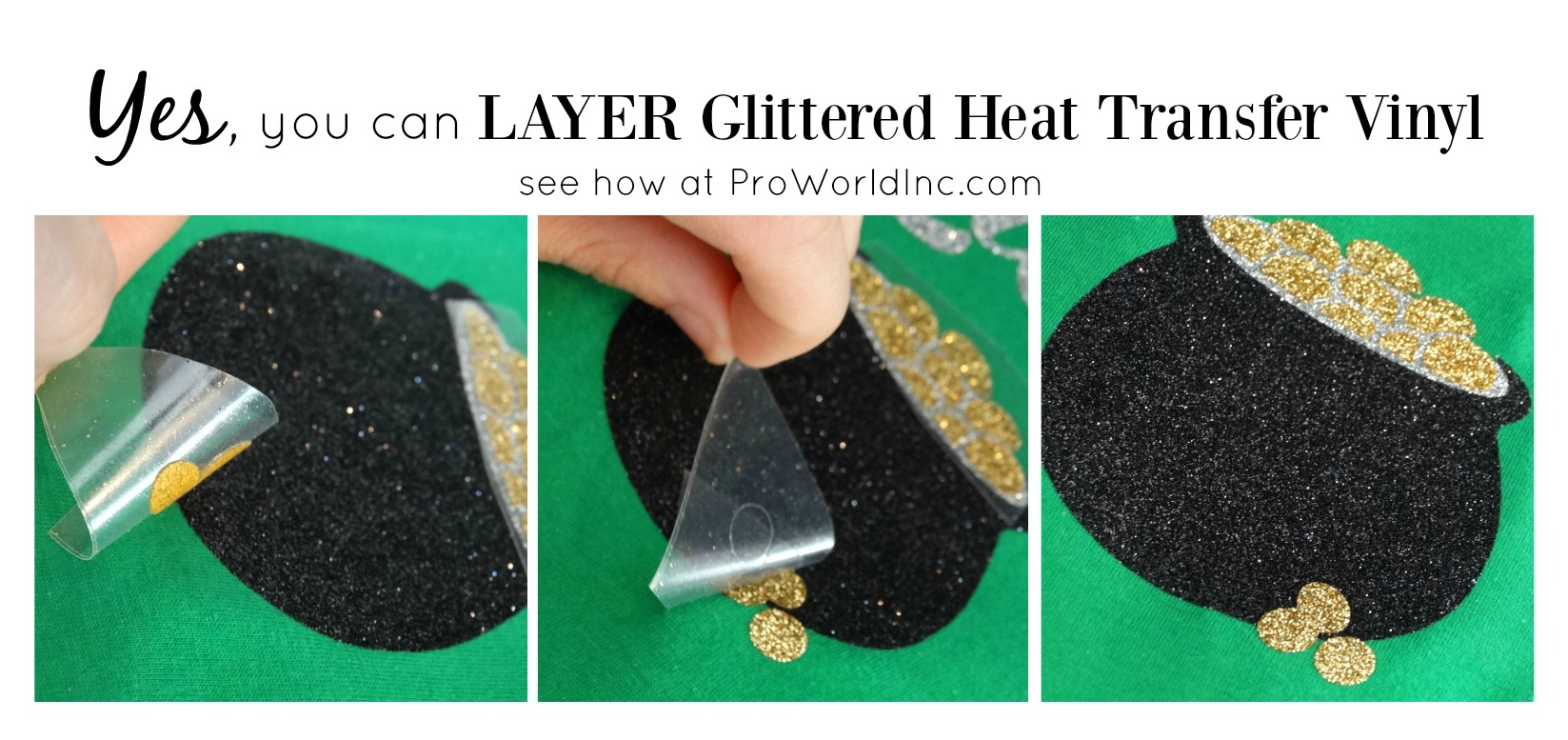 Can You Layer Glitter HTV on Glitter HTV? - Cutting for Business