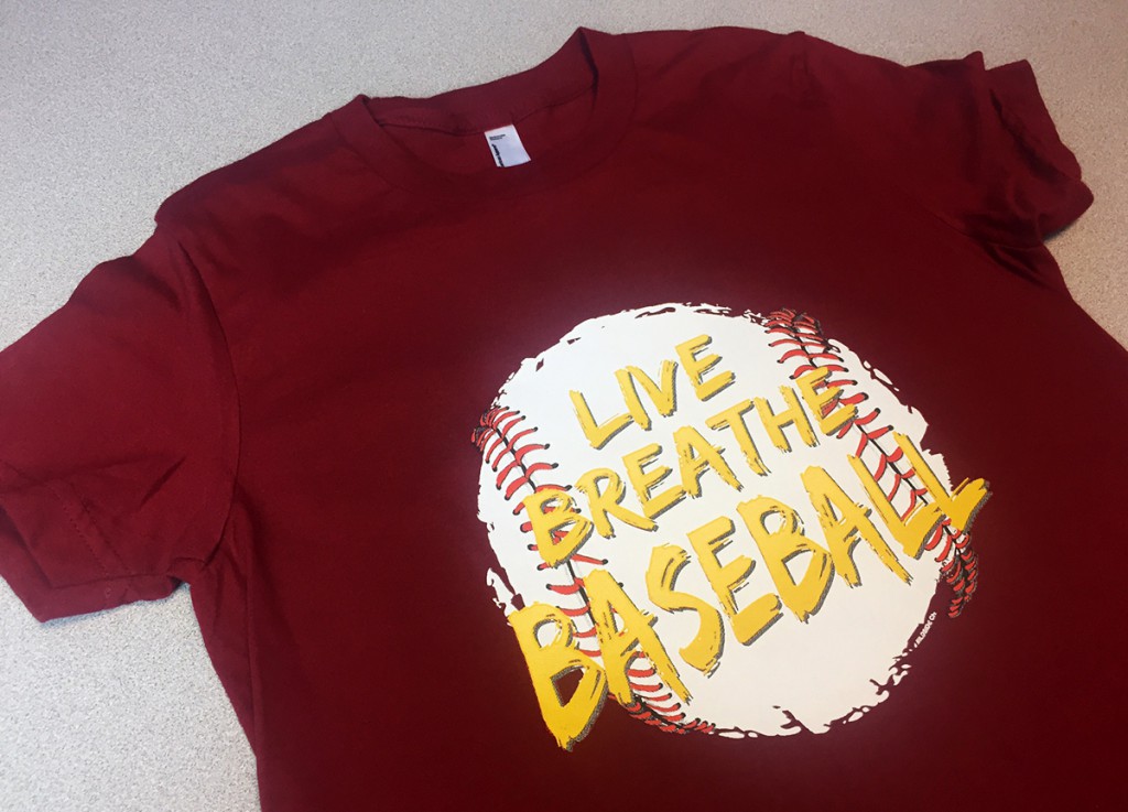 Live Breathe Baseball heat transfer