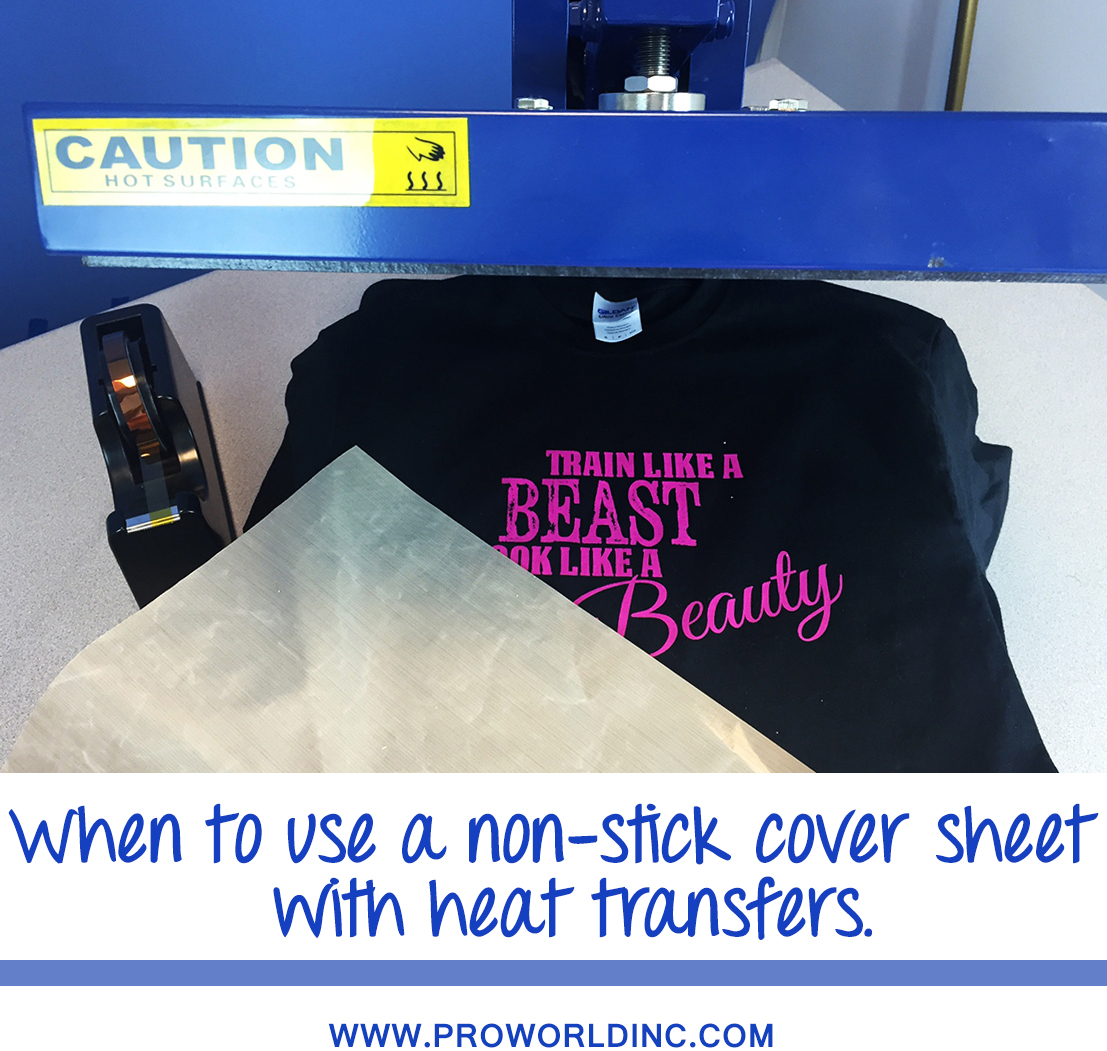 TEFLON HEAT PRESS TRANSFER SHEETS