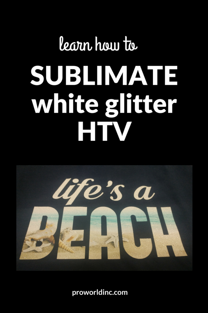 SUBLIMATEwhite glitter HTV