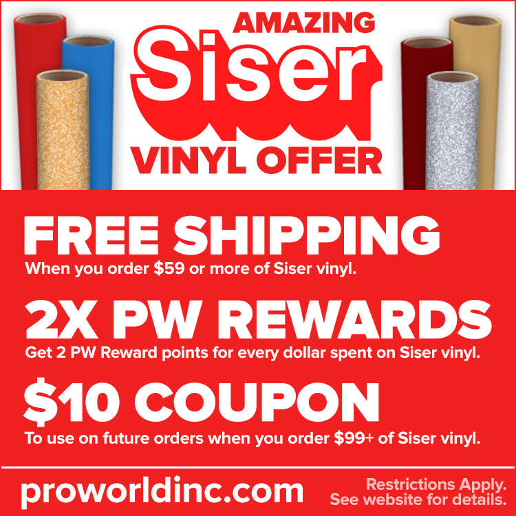 New Product Announcement: Siser EasyPSV Adhesive Vinyl - Pro World