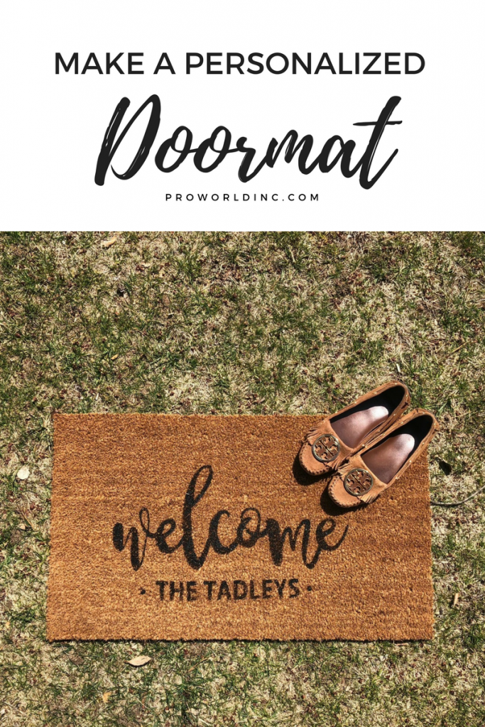 how to make a personalized doormat with paint! (2)