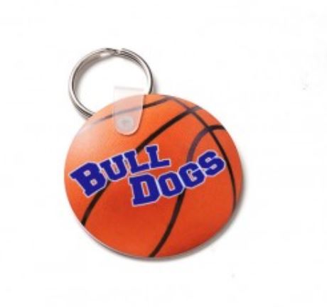 sublimated basketball keychain