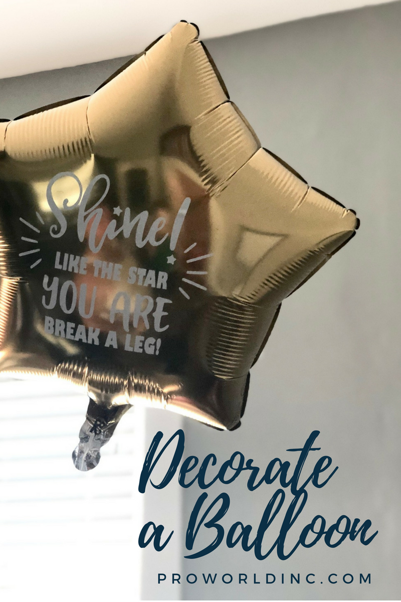 decorate a balloon