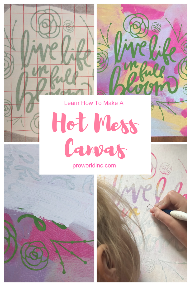 hot mess canvas