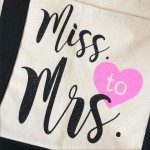 wedding tote from HTV