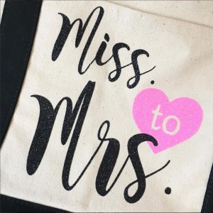 wedding tote from HTV