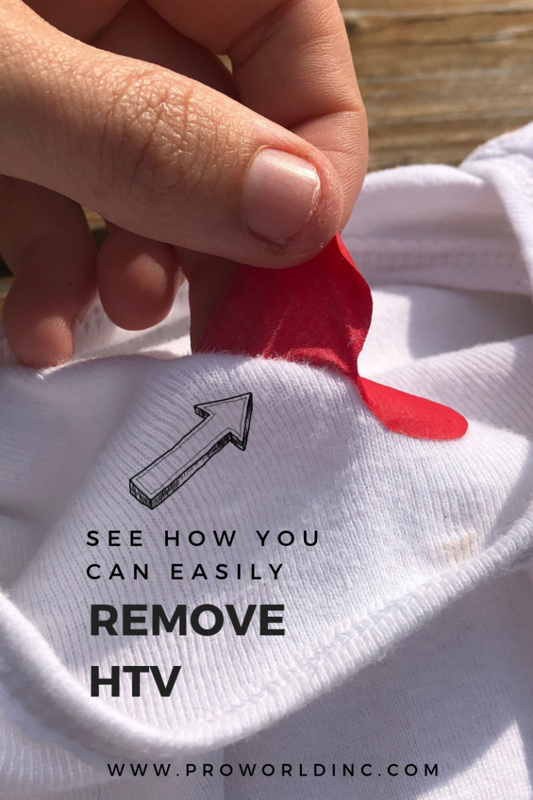 how to remove htv residue from a shirt