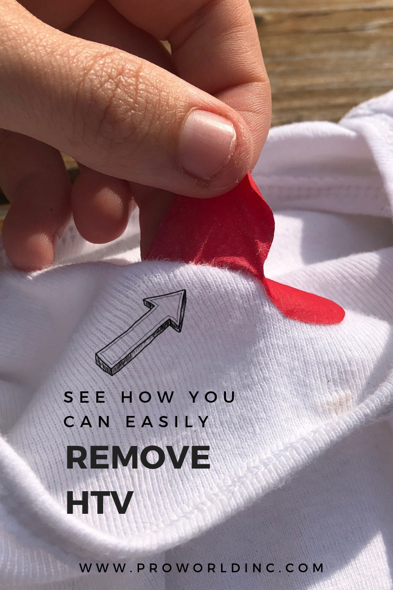 How to Remove HTV VInyl From a Shirt Using Letter Remover Solvent