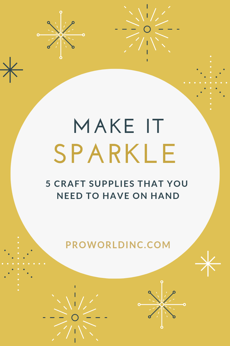 sparkling craft supplies