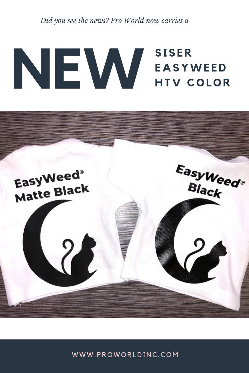 EasyWeed Black verses EasyWeed Matte Black - Quick video showing the  difference between them. 