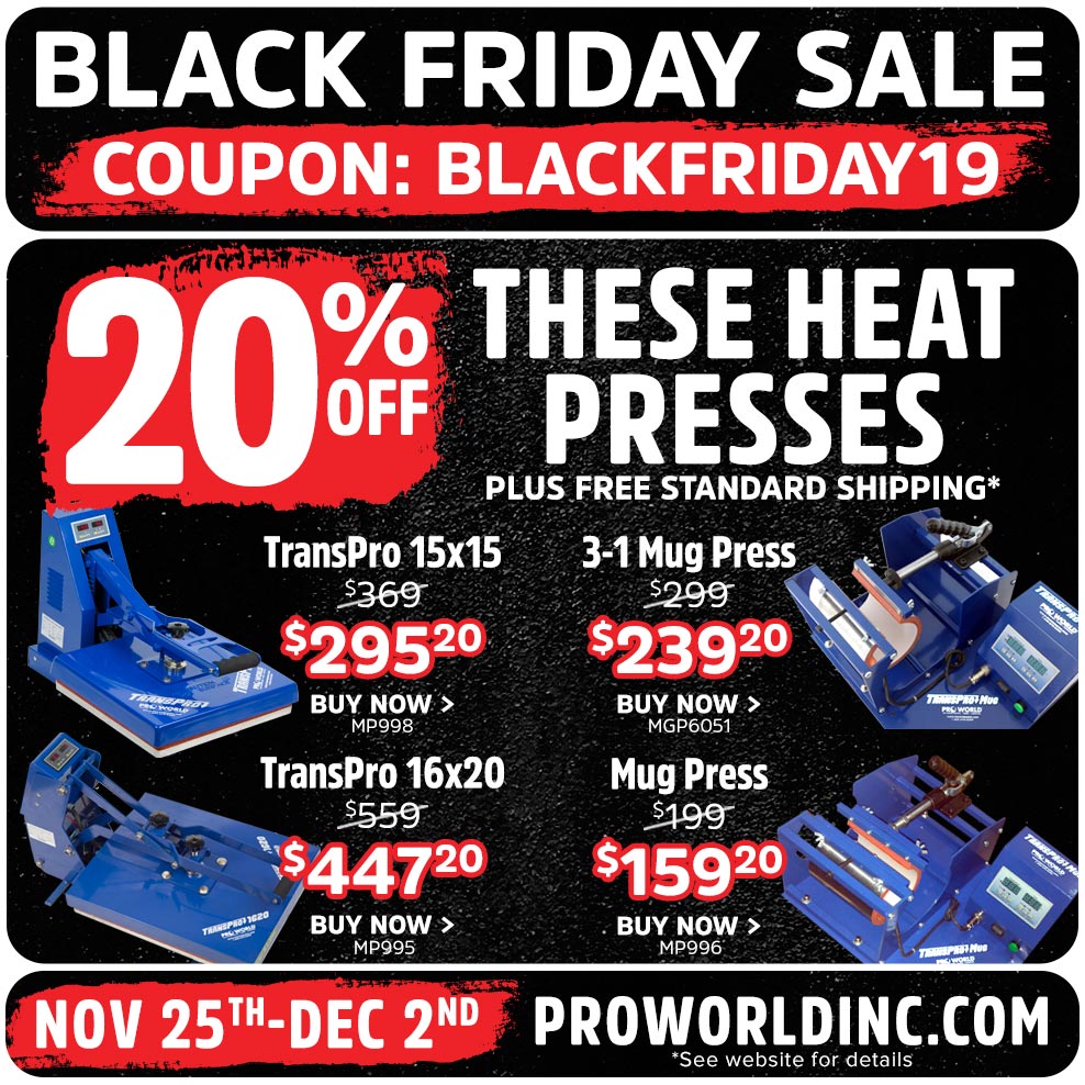 Heat Press Nation 2020 Black Friday Deals - Finding Time To Create