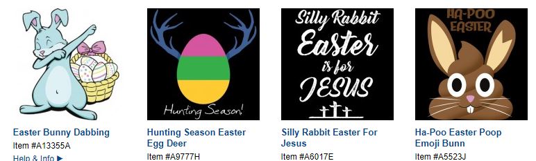 easter heat transfers