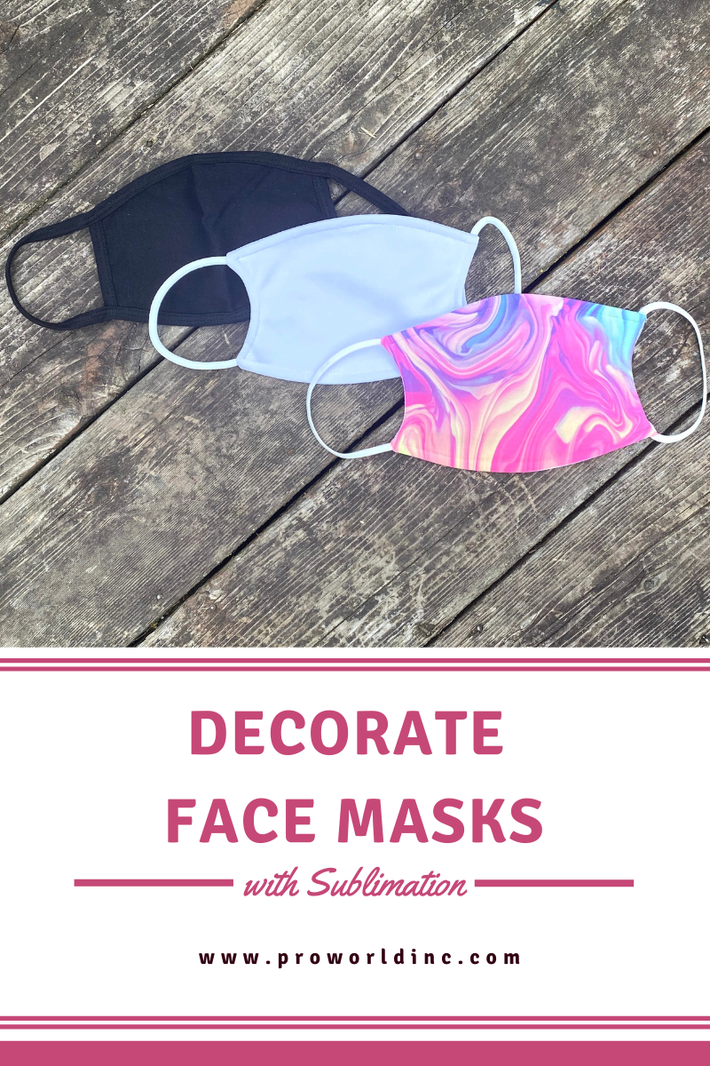 decorate face masks sublimation mask pro would