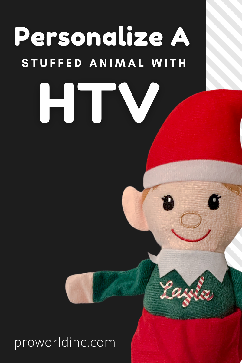 stuffed animal with HTV