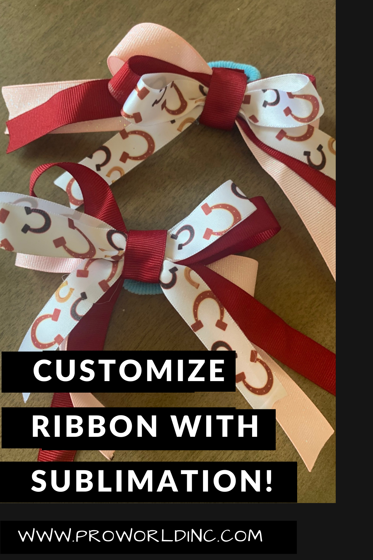 customize ribbon with sublimation