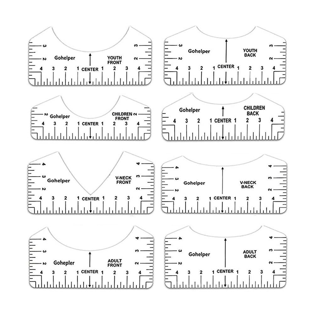 How to Use Four Types of T-Shirt Rulers for Placing Decals and