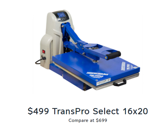 16 x 20 auto heat press deal