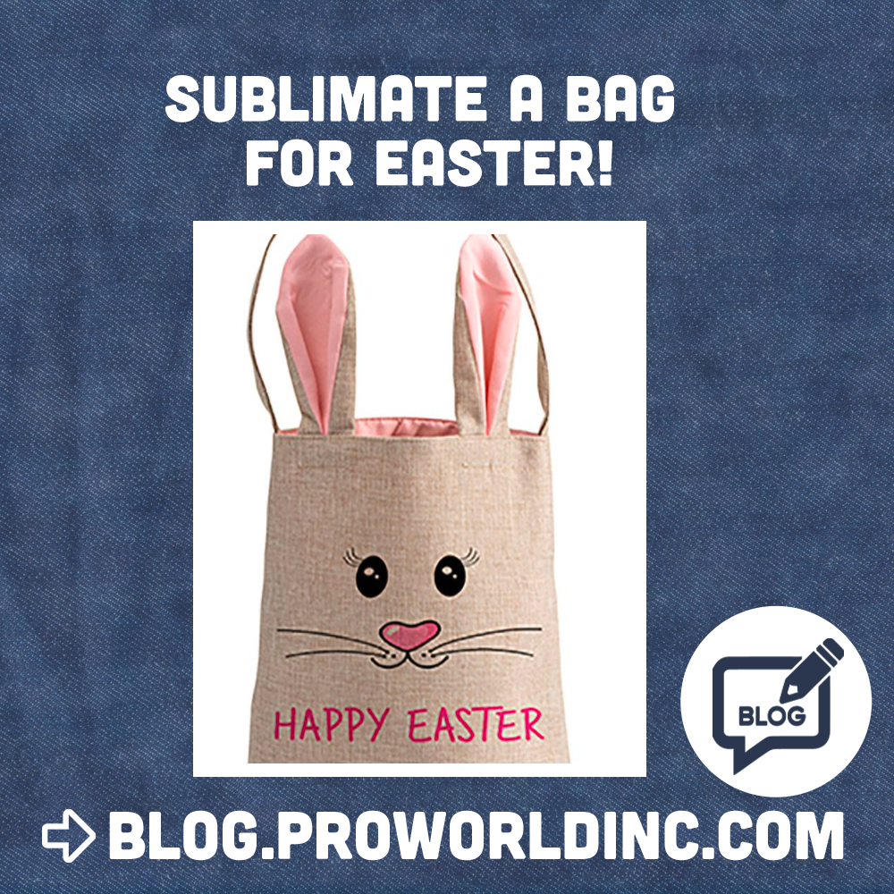 sublimate an easter bag